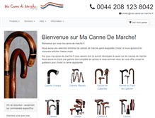 Tablet Screenshot of ma-canne-de-marche.fr